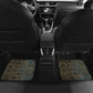 Khepri Ancient Egyptian Car Mats Dark Hieroglyphic, Blue Lotus Eye Symbol, and Winged Scarab Resurrection - African Pride