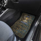 Khepri Ancient Egyptian Car Mats Dark Hieroglyphic, Blue Lotus Eye Symbol, and Winged Scarab Resurrection - African Pride