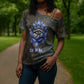 Khepri Ancient Egyptian Cross Shoulder Shirt Dark Hieroglyphic, Blue Lotus Eye Symbol, and Winged Scarab Resurrection - African Pride