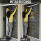 Khepri Ancient Egyptian Door Cover Dark Hieroglyphic, Blue Lotus Eye Symbol, and Winged Scarab Resurrection - African Pride