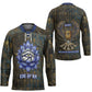 Khepri Ancient Egyptian Hockey Jersey Dark Hieroglyphic, Blue Lotus Eye Symbol, and Winged Scarab Resurrection - African Pride