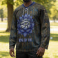 Khepri Ancient Egyptian Hockey Jersey Dark Hieroglyphic, Blue Lotus Eye Symbol, and Winged Scarab Resurrection - African Pride