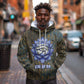 Khepri Ancient Egyptian Hoodie Dark Hieroglyphic, Blue Lotus Eye Symbol, and Winged Scarab Resurrection - African Pride