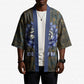 Khepri Ancient Egyptian Kimono Dark Hieroglyphic, Blue Lotus Eye Symbol, and Winged Scarab Resurrection - African Pride