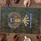Khepri Ancient Egyptian Puzzle Dark Hieroglyphic, Blue Lotus Eye Symbol, and Winged Scarab Resurrection - African Pride
