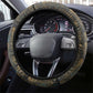 Khepri Ancient Egyptian Steering Wheel Cover Dark Hieroglyphic, Blue Lotus Eye Symbol, and Winged Scarab Resurrection - African Pride