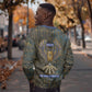 Khepri Ancient Egyptian Sweatshirt Dark Hieroglyphic, Blue Lotus Eye Symbol, and Winged Scarab Resurrection - African Pride