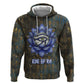 Khepri Ancient Egyptian Zip Hoodie Dark Hieroglyphic, Blue Lotus Eye Symbol, and Winged Scarab Resurrection - African Pride