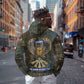 Khepri Ancient Egyptian Zip Hoodie Dark Hieroglyphic, Blue Lotus Eye Symbol, and Winged Scarab Resurrection - African Pride