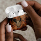 Khnum AirPods Case Ancient Egyptian Earthy Cracked Papyrus - Divine Potter - African Pride