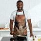 Khnum Apron Ancient Egyptian Earthy Cracked Papyrus - Divine Potter - African Pride