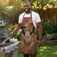 Khnum Apron Ancient Egyptian Earthy Cracked Papyrus - Divine Potter - African Pride