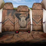 Khnum Back Car Seat Cover Ancient Egyptian Earthy Cracked Papyrus - Divine Potter - African Pride