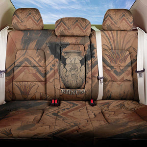 Khnum Back Car Seat Cover Ancient Egyptian Earthy Cracked Papyrus - Divine Potter - African Pride