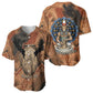 Khnum Baseball Jersey Ancient Egyptian Earthy Cracked Papyrus - Divine Potter - African Pride