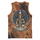 Khnum Basketball Jersey Ancient Egyptian Earthy Cracked Papyrus - Divine Potter - African Pride