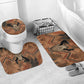 Khnum Bathroom Set Ancient Egyptian Earthy Cracked Papyrus - Divine Potter - African Pride