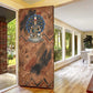 Khnum Door Cover Ancient Egyptian Earthy Cracked Papyrus - Divine Potter - African Pride