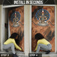 Khnum Door Cover Ancient Egyptian Earthy Cracked Papyrus - Divine Potter - African Pride