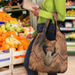 Khnum Grocery Bag Ancient Egyptian Earthy Cracked Papyrus - Divine Potter - African Pride
