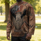 Khnum Hockey Jersey Ancient Egyptian Earthy Cracked Papyrus - Divine Potter - African Pride