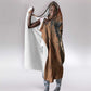 Khnum Hooded Blanket Ancient Egyptian Earthy Cracked Papyrus - Divine Potter - African Pride