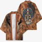 Khnum Kimono Ancient Egyptian Earthy Cracked Papyrus - Divine Potter - African Pride