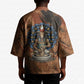 Khnum Kimono Ancient Egyptian Earthy Cracked Papyrus - Divine Potter - African Pride