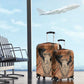 Khnum Luggage Cover Ancient Egyptian Earthy Cracked Papyrus - Divine Potter - African Pride