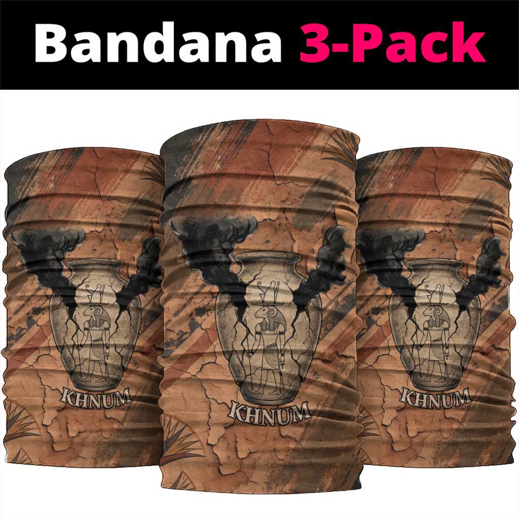 Khnum Neck Gaiter Ancient Egyptian Earthy Cracked Papyrus - Divine Potter - African Pride