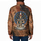 Khnum Padded Jacket Ancient Egyptian Earthy Cracked Papyrus - Divine Potter - African Pride