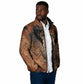 Khnum Padded Jacket Ancient Egyptian Earthy Cracked Papyrus - Divine Potter - African Pride