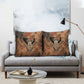 Khnum Pillow Cover Ancient Egyptian Earthy Cracked Papyrus - Divine Potter - African Pride