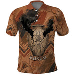 Khnum Polo Shirt Ancient Egyptian Earthy Cracked Papyrus - Divine Potter - African Pride