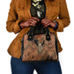 Khnum Shoulder Handbag Ancient Egyptian Earthy Cracked Papyrus - Divine Potter - African Pride