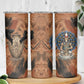 Khnum Skinny Tumbler Ancient Egyptian Earthy Cracked Papyrus - Divine Potter - African Pride