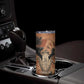 Khnum Skinny Tumbler Ancient Egyptian Earthy Cracked Papyrus - Divine Potter - African Pride
