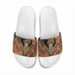 Khnum Slide Sandals Ancient Egyptian Earthy Cracked Papyrus - Divine Potter - African Pride