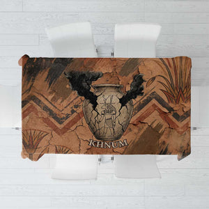 Khnum Tablecloth Ancient Egyptian Earthy Cracked Papyrus - Divine Potter - African Pride