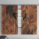 Khnum Window Curtain Ancient Egyptian Earthy Cracked Papyrus - Divine Potter - African Pride