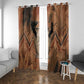 Khnum Window Curtain Ancient Egyptian Earthy Cracked Papyrus - Divine Potter - African Pride