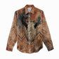 Khnum Women Casual Shirt Ancient Egyptian Earthy Cracked Papyrus - Divine Potter - African Pride