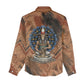 Khnum Women Casual Shirt Ancient Egyptian Earthy Cracked Papyrus - Divine Potter - African Pride