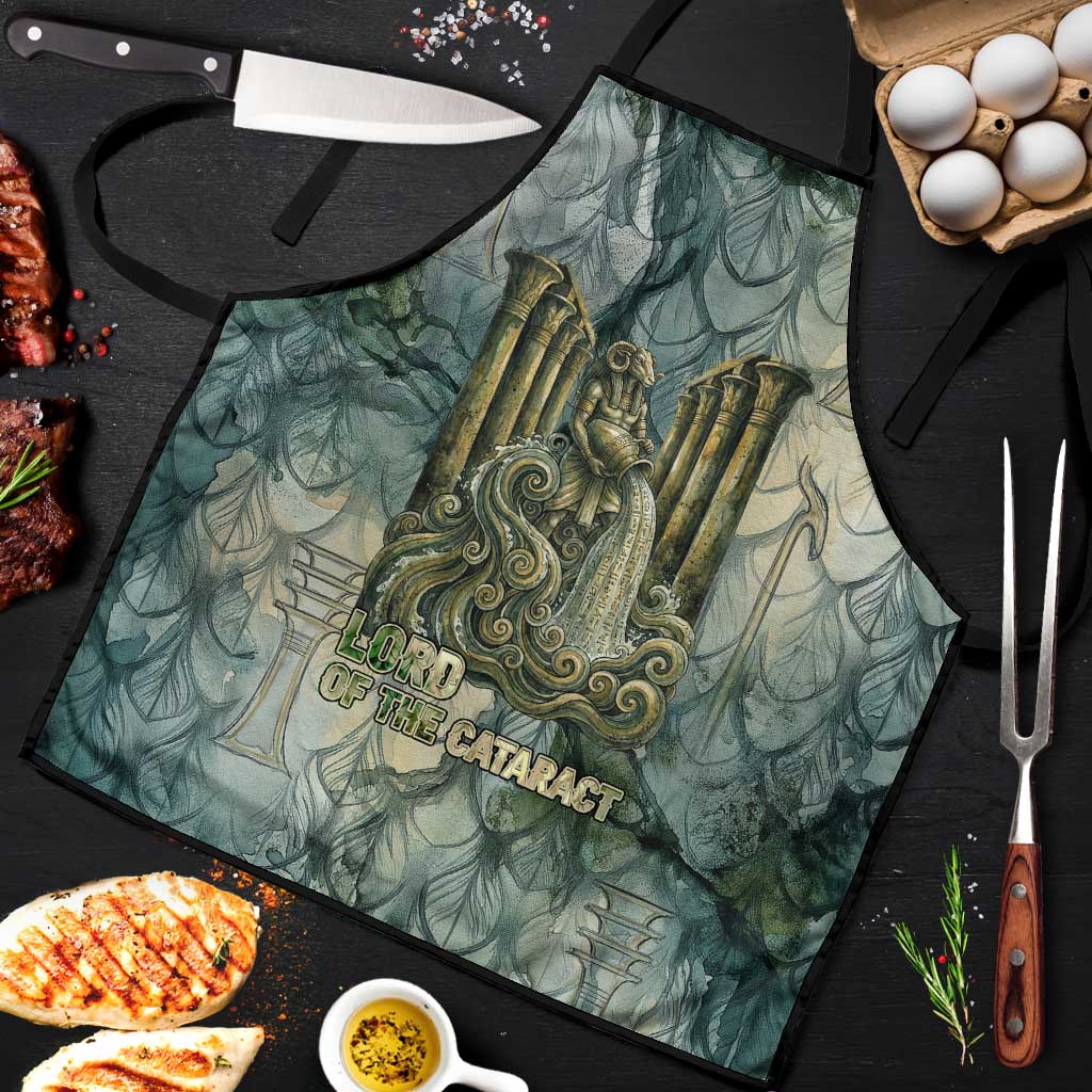 Khnum Ancient Egyptian Apron with Smoky Leaf, Ram Head Emblem, and Guardian of the Cataract - African Pride