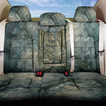 Khnum Ancient Egyptian Back Car Seat Cover with Smoky Leaf, Ram Head Emblem, and Guardian of the Cataract - African Pride
