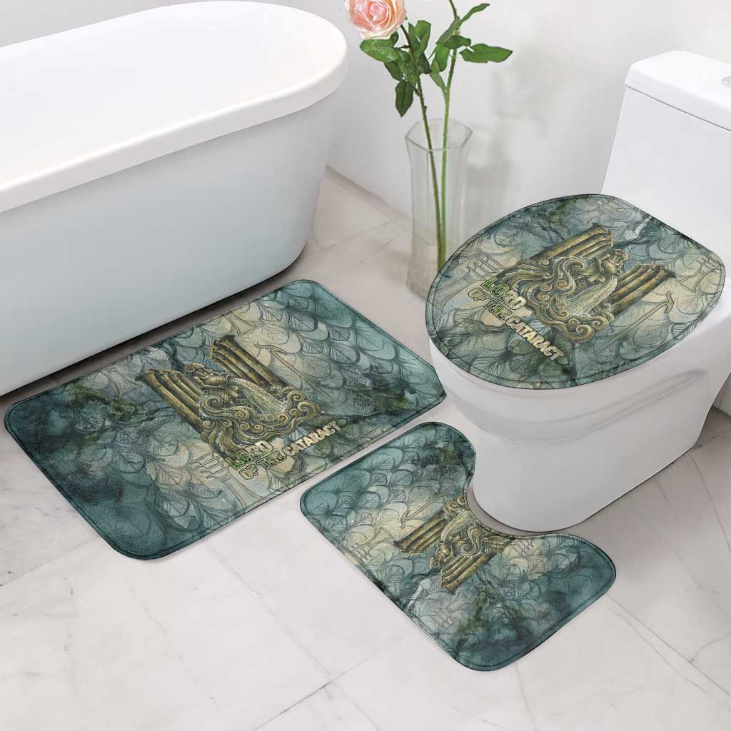 Khnum Ancient Egyptian Bathroom Set with Smoky Leaf, Ram Head Emblem, and Guardian of the Cataract - African Pride