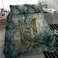 Khnum Ancient Egyptian Bedding Set with Smoky Leaf, Ram Head Emblem, and Guardian of the Cataract - African Pride