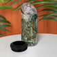 Khnum Ancient Egyptian 4 in 1 Can Cooler Tumbler with Smoky Leaf, Ram Head Emblem, and Guardian of the Cataract - African Pride