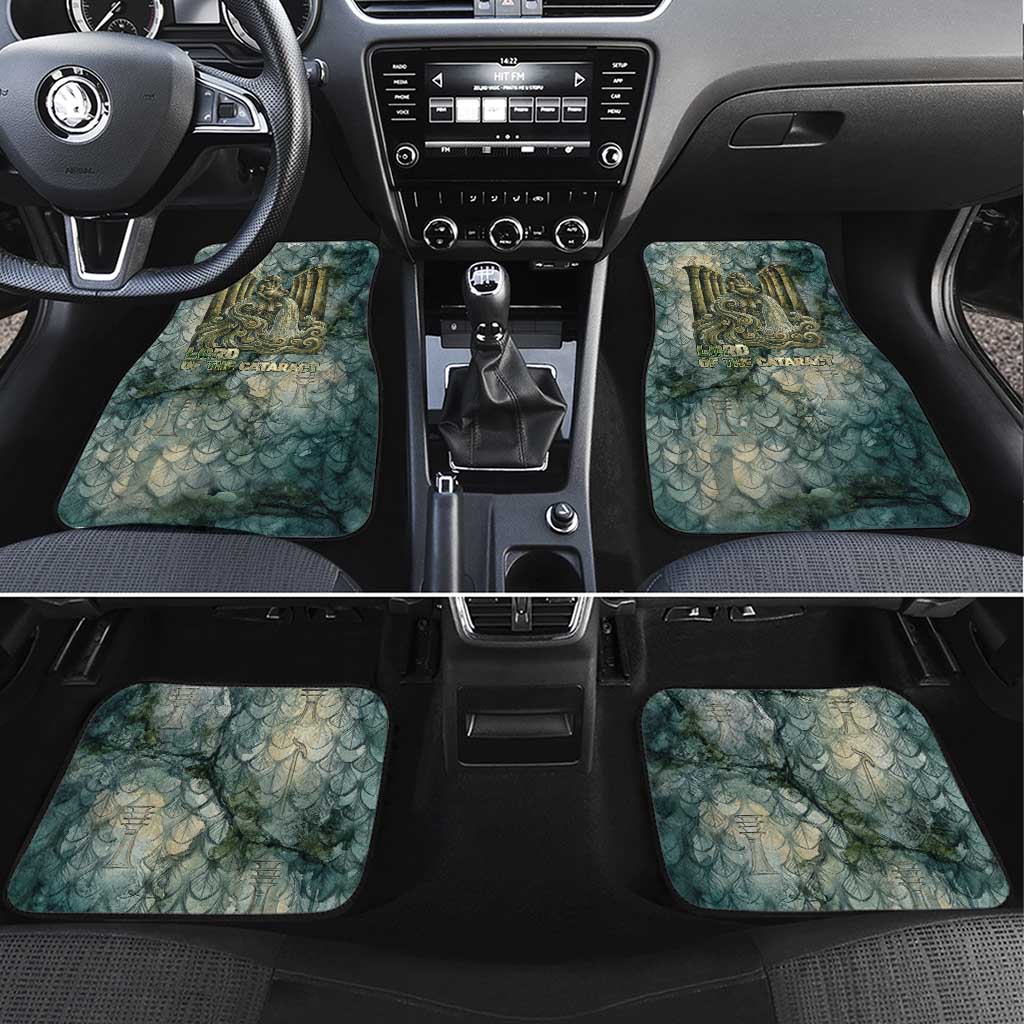 Khnum Ancient Egyptian Car Mats with Smoky Leaf, Ram Head Emblem, and Guardian of the Cataract - African Pride