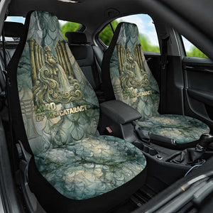 Khnum Ancient Egyptian Car Seat Cover with Smoky Leaf, Ram Head Emblem, and Guardian of the Cataract - African Pride
